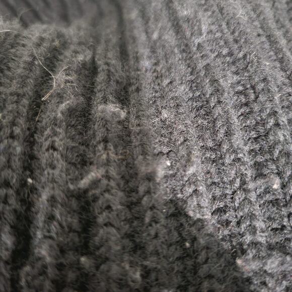 Vince Sweater Coat Black Wool Shawl Collar Knit Open Front Oversized Size Medium - Picture 7 of 15